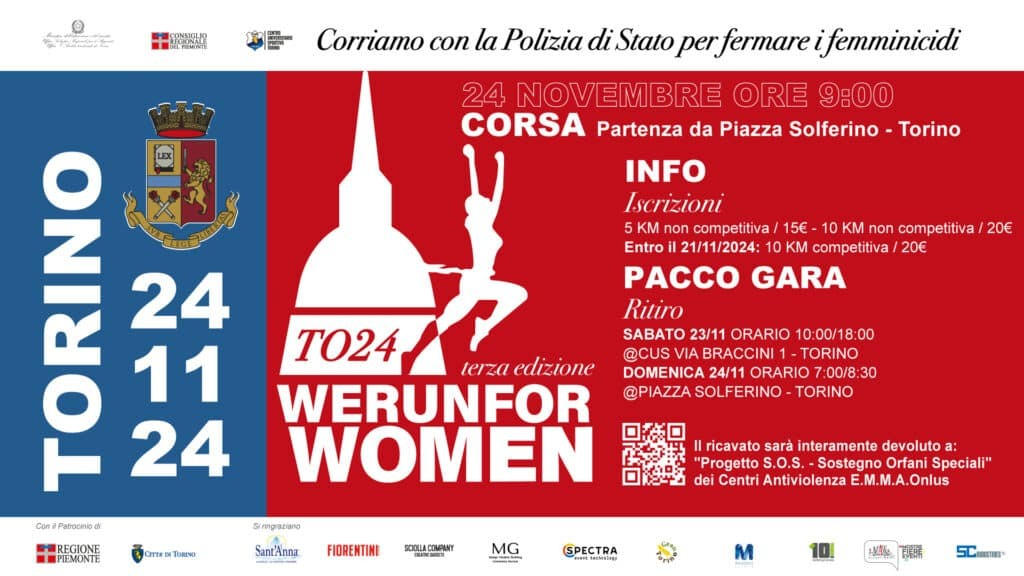 We run for women - corriamo con la Polizia di Stato per fermare i femminicidi