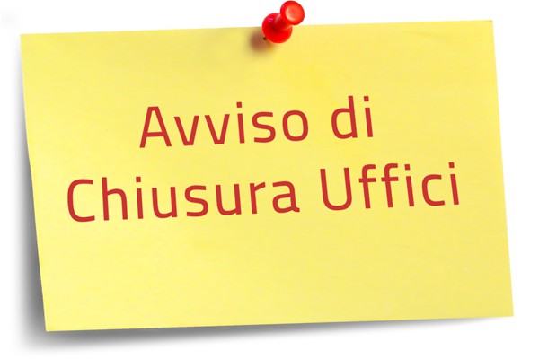 Chiusura uffici Comunali lunedì 01 giugno 2026