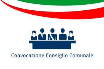 Persone stilizzate dietro ad un tavolo con sotto la scritta Convocazione Consiglio Comunale